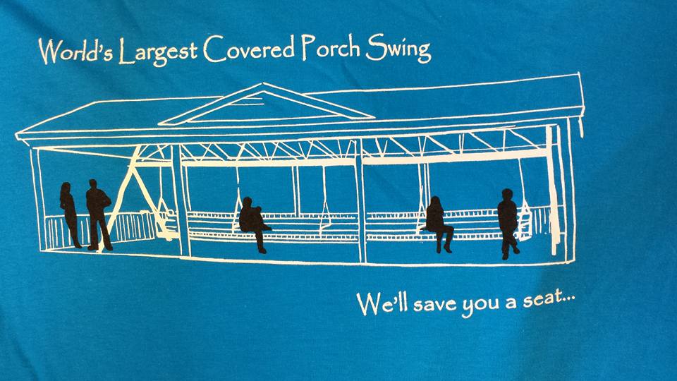World's Largest Covered Porch Swing We'll Save You a Seat T-Shirt